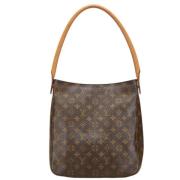 Louis Vuitton Vintage Pre-owned Canvas axelremsvskor Brown, Dam