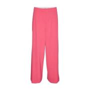 Vero Moda Rosa Palazzo Byxor med Elastan Pink, Dam