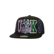 Mitchell & Ness Svart Bucks Varsity Snapback Keps Black, Herr