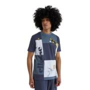 Ellesse Blå Looney Tunes Patchwork T-shirt Blue, Herr