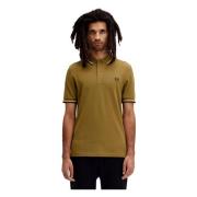 Fred Perry Twin Tipped Polo Shirt i Toast Green, Herr