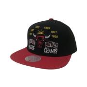 Mitchell & Ness Svart Bulls Champ Snapback Keps Black, Herr