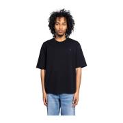 Ami Paris Svart Tonal Box Tee Skjorta Black, Herr