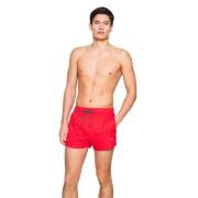 Puma Röda logotyp tryckta badshorts Red, Herr