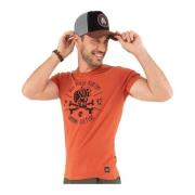 VON Dutch Orange Load Tee Shirt Orange, Herr