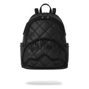 Sprayground Svart Quiltad Ryggsäck med Stygn Detalj Black, Herr