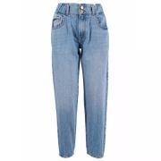 YES ZEE Blå High-Waisted Damenjeans Blue, Dam