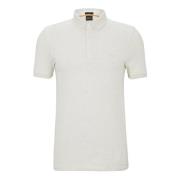 Hugo Boss Herr Slim-Fit Orange Polo med Logopatch Beige, Herr