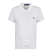 Polo Ralph Lauren Vit Pikétröja med korta ärmar White, Dam