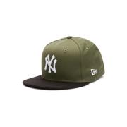 New Era Grön Yankees Färgblock Keps Green, Herr