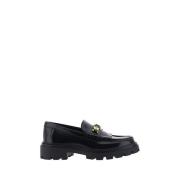 Tod's Läder Loafers med Blockklack Black, Dam