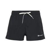 Champion Legacy Logo Badshorts i Svart/Grön Black, Herr