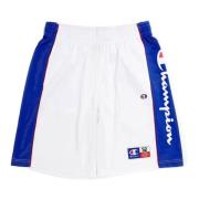 Champion Vit USA Logo Basketboll Shorts White, Herr