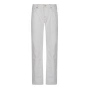 7 For All Mankind Mjölkvägen Flare Jeans White, Dam