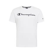 Champion Vit Legacy Tee Stor Logo White, Herr