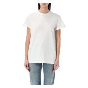 Golden Goose Distressed T-Shirt White, Dam