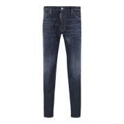 Dsquared2 Slim Stretch Denim Jeans Blå Blue, Herr