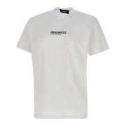 Dsquared2 Cool Fit Tee Bomull T-shirt Vit White, Herr