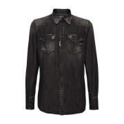 Dsquared2 Stilig skjorta med Camicia 900 Black, Herr