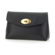 Mulberry Svart Läder Crossbody Väska Black, Dam