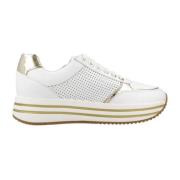 Geox Stiliga Sneakers för vardagsbruk White, Dam