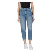 Tommy Jeans Regular Women's Jeans Vår/Sommar Kollektion Blue, Dam