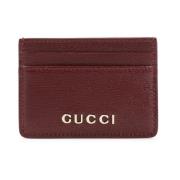 Gucci Rött Kortfodral Red, Dam