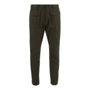 Dsquared2 Stretch Bomull Chino Byxor Mörkgrön Green, Herr