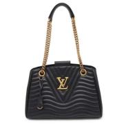 Louis Vuitton Vintage Pre-owned Laeder axelremsvskor Black, Dam