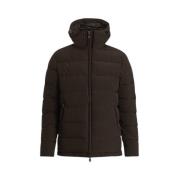 Oscar Jacobson Brun Huva Pufferjacka Brown, Herr