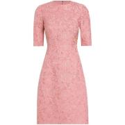 Dolce & Gabbana Puderrosa Jacquard Logo Klänning Pink, Dam