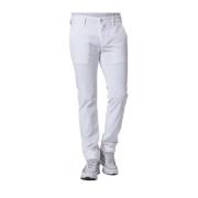 Jacob Cohën Vit Corduroy Slim Fit Byxor Bobby White, Herr