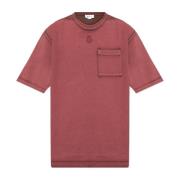 Alexander McQueen T-shirt med ficka Red, Herr