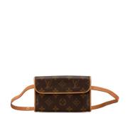 Louis Vuitton Vintage Pre-owned Canvas louis-vuitton-vskor Brown, Dam