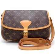 Louis Vuitton Vintage Pre-owned Canvas axelremsvskor Brown, Dam