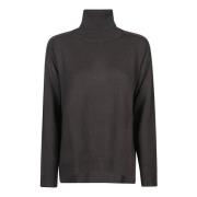 P.a.r.o.s.h. Turtle Neck Sweater Black, Dam