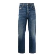 Diesel Indigo Straight Jeans 2020 Blue, Herr