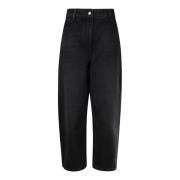 Studio Nicholson Vida Crop Denim Byxor Black, Dam