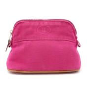 Hermès Vintage Pre-owned Canvas handvskor Pink, Dam