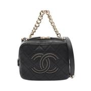 Chanel Vintage Pre-owned Laeder chanel-vskor Black, Dam