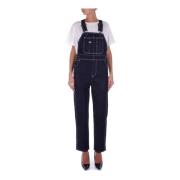 Dickies Denim Overall Klänning med Fickor Blue, Dam