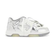 Off White Speglad Läder Pil Sneakers Gray, Dam