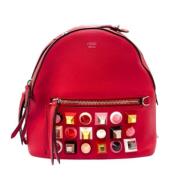 Fendi Vintage Pre-owned Laeder axelremsvskor Red, Dam