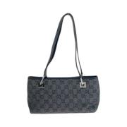 Gucci Vintage Pre-owned Canvas gucci-vskor Black, Dam