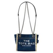 Marc Jacobs Denim Chain Crossbody Tote Bag Blue, Dam