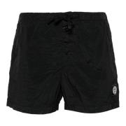 Stone Island Kompas Patch Badshorts Black, Herr