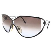 Dior Vintage Pre-owned Metall solglasgon Black, Dam