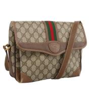 Gucci Vintage Pre-owned Canvas gucci-vskor Beige, Dam