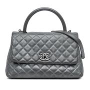 Chanel Vintage Pre-owned Laeder handvskor Gray, Dam