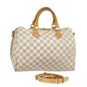 Louis Vuitton Vintage Pre-owned Canvas handvskor White, Dam